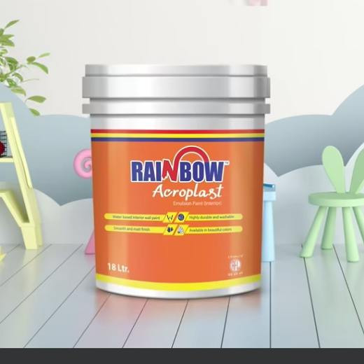 Rainbow Plastic interior Paint Frost Blue