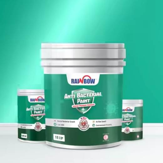 Rainbow Anti-Bacterial Interior Emulsion Paint-White 18 Ltr