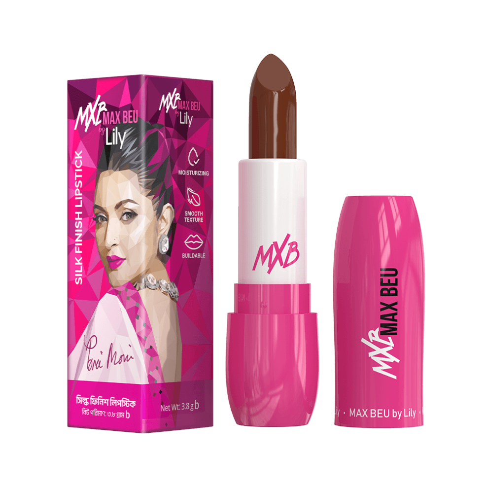 Max Beu Silk Finish Lipstick – 55