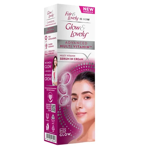 Fair & Lovely Is Now Glow & Lovely Advanced Multi Vitamin Cream - 47g