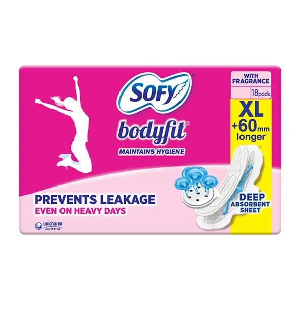 Sofy Bodyfit XL Sanitary Napkin (+60mm) - 18 Pads