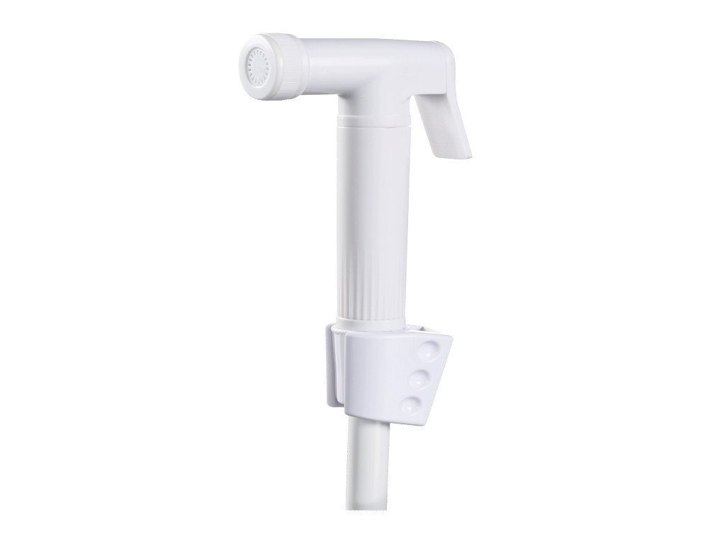 Fancy Push Shower White