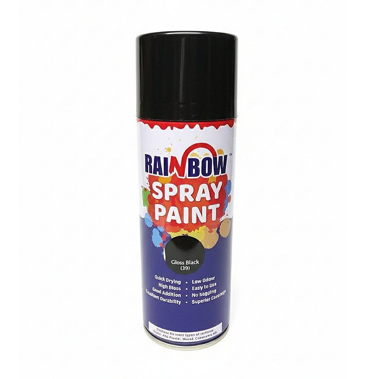 Rainbow Spray Paint- Closs Black Color 400ml (39)
